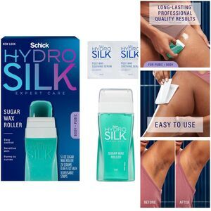 Schick Hydro Silk Easy Control Sugar Wax for Face + Body Sensitive Skin New